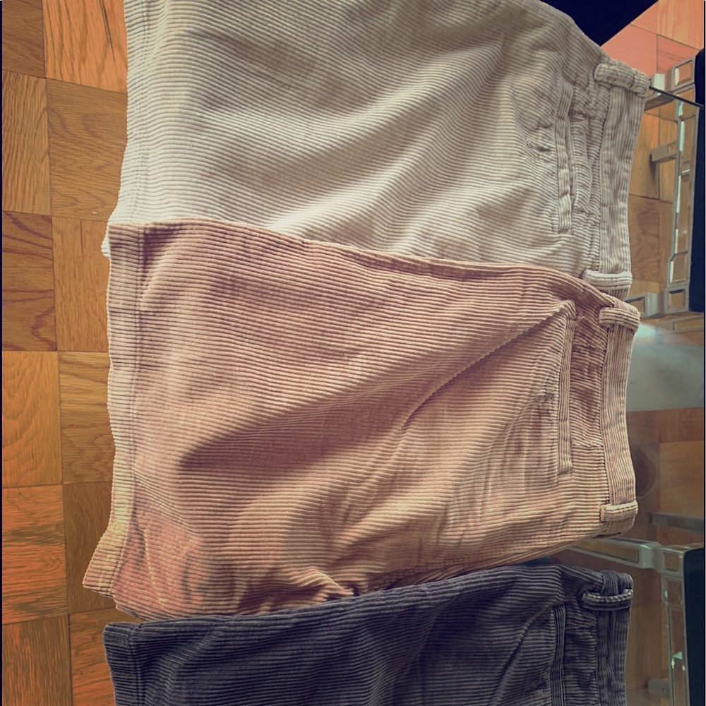 Corduroy board shorts.